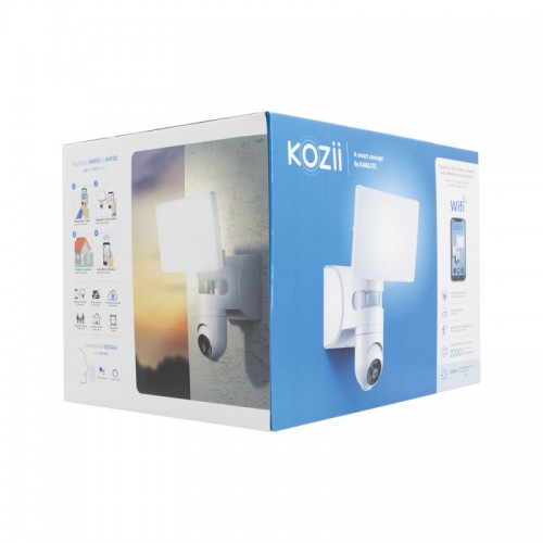 XANLITE KOZII ΠΡΟΒΟΛΕΑΣ ΤΟΙΧΟΥ 2200LM ΜΕ ΑΝΙΧΝΕΥΤΗ ΚΙΝΗΣΗΣ ΡΟΜΠΟΤΙΚΗ ΚΑΜΕΡΑ Κ ΣΕΙΡΗΝΑ ΣΥΝΑΓΕΡΜΟΥ 90DB IP44