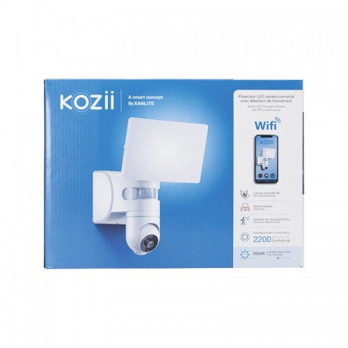 XANLITE KOZII ΠΡΟΒΟΛΕΑΣ ΤΟΙΧΟΥ 2200LM ΜΕ ΑΝΙΧΝΕΥΤΗ ΚΙΝΗΣΗΣ ΡΟΜΠΟΤΙΚΗ ΚΑΜΕΡΑ Κ ΣΕΙΡΗΝΑ ΣΥΝΑΓΕΡΜΟΥ 90DB IP44