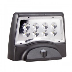 LED Ηλιακό Φωτιστικό Τοίχου Γκρι Με Αισθητήρα Κίνησης IP44 - Xanlite