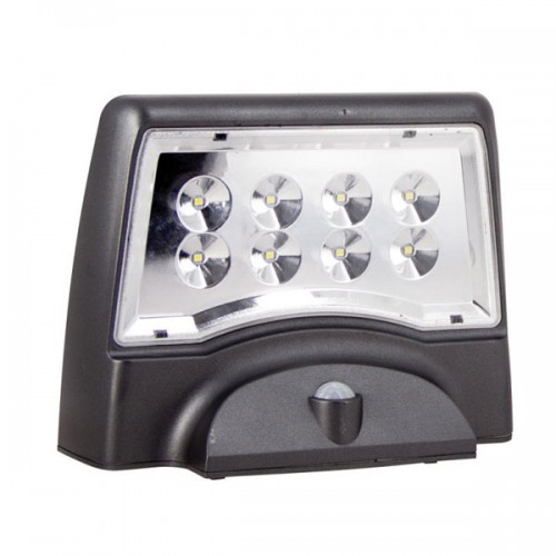 LED Ηλιακό Φωτιστικό Τοίχου Γκρι Με Αισθητήρα Κίνησης IP44 - Xanlite