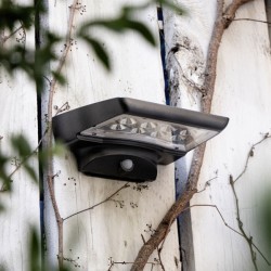 LED Ηλιακό Φωτιστικό Τοίχου Γκρι Με Αισθητήρα Κίνησης IP44 - Xanlite