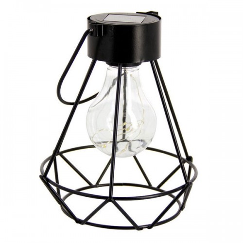 LED Ηλιακό Επιτραπέζιο Διακοσμητικό Φωτιστικό Ρετρό Μαύρο IP44 - XANLITE