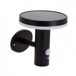 LED Ηλιακό Φωτιστικό Τοίχου Μαύρο Με Αισθητήρα IP44 - Xanlite