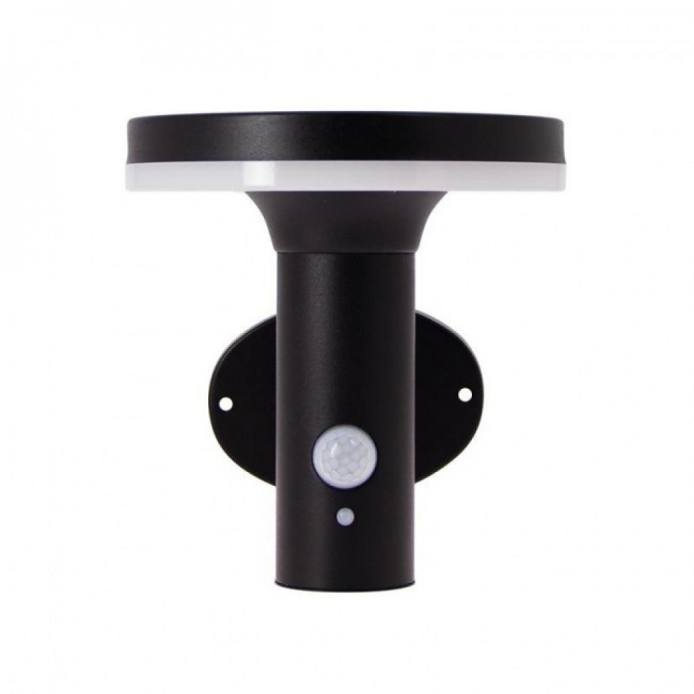 LED Ηλιακό Φωτιστικό Τοίχου Μαύρο Με Αισθητήρα IP44 - Xanlite