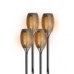 LED Ηλιακό Καρφωτό Φωτιστικό Με Εφέ Φλόγας FLAME IP44 - XANLITE