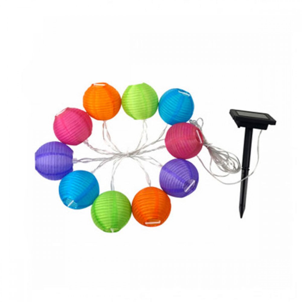 LED Ηλιακή Γιρλάντα Με 8 Πολύχρωμες Μπάλες 5m IP44 - XANLITE