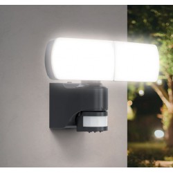 LED Ηλιακός Προβολέας Με Δύο Κεφαλές Και Αισθητήρα Κίνησης 1500lm IP44 - XANLITE