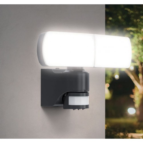 LED Ηλιακός Προβολέας Με Δύο Κεφαλές Και Αισθητήρα Κίνησης 1500lm IP44 - XANLITE