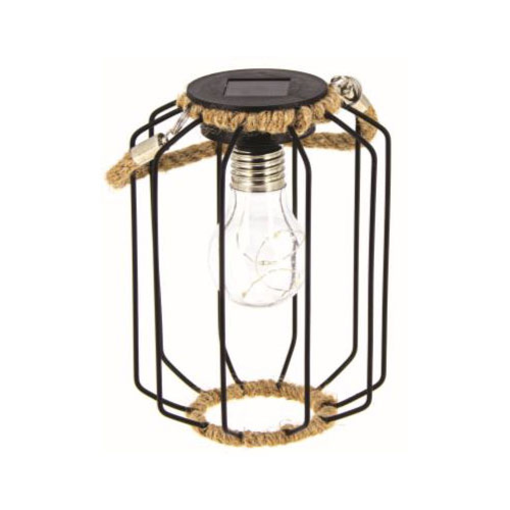 LED Ηλιακός  Επιτραπέζιο Διακοσμητικό Φωτιστικό Ρετρό Με Σχοινί IP44 - XANLITE