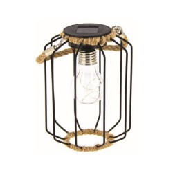 LED Ηλιακός  Επιτραπέζιο Διακοσμητικό Φωτιστικό Ρετρό Με Σχοινί IP44 - XANLITE