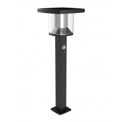 LED Ηλιακό Φωτιστικό Δαπέδου Μαύρο Με Αισθητήρα Κίνησης 50cm IP44 - Xanlite