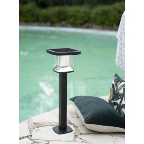 LED Ηλιακό Φωτιστικό Δαπέδου Μαύρο Με Αισθητήρα Κίνησης 50cm IP44 - Xanlite