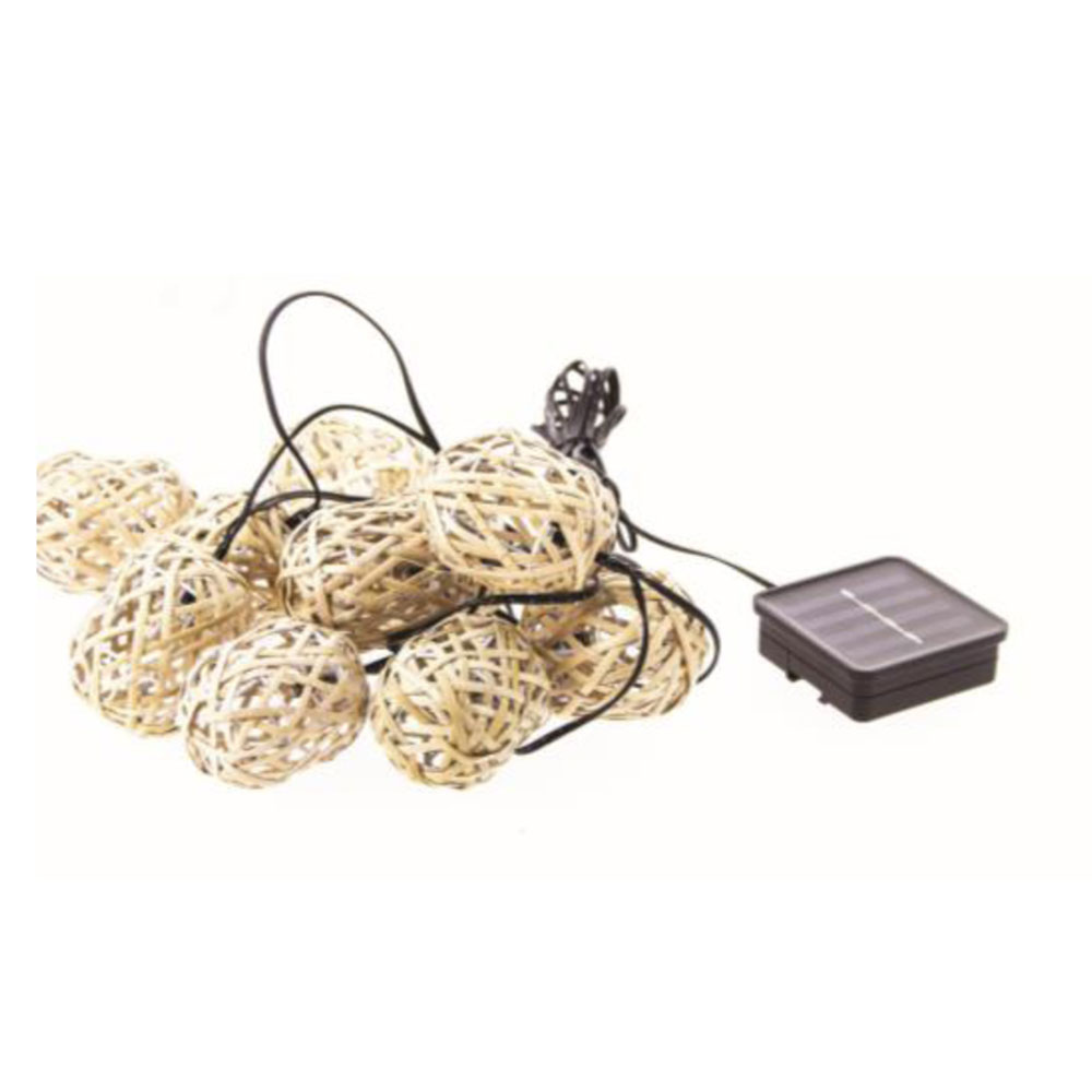 LED Ηλιακή Γιρλάντα Με 10 Mπάλες Σε Φυσική Απόχρωση 3m IP44 - XANLITE