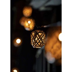 LED Ηλιακή Γιρλάντα Με 10 Mπάλες Σε Φυσική Απόχρωση 3m IP44 - XANLITE