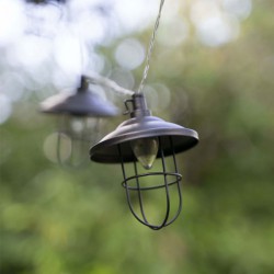 LED Ηλιακή Γιρλάντα Με 10 Mπάλες Σε Industrial Στυλ 3m IP44 - XANLITE