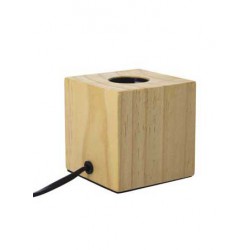 ΦΩΤΙΣΤΙΚΟ ΕΠΙΤΡΑΠΕΖΙΟ ΚΥΒΟΣ ΞΥΛΟ IP20 E27 - Xanlite