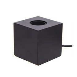 ΦΩΤΙΣΤΙΚΟ ΕΠΙΤΡΑΠΕΖΙΟ ΚΥΒΟΣ ΜΕΤΑΛΛΙΚΟ ΜΑΥΡΟ IP20 E27 - Xanlite