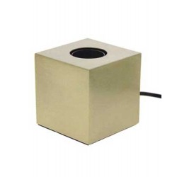 ΦΩΤΙΣΤΙΚΟ ΕΠΙΤΡΑΠΕΖΙΟ ΚΥΒΟΣ ΜΕΤΑΛΛΙΚΟ ΧΡΥΣΟ IP20 E27 - Xanlite