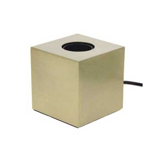 ΦΩΤΙΣΤΙΚΟ ΕΠΙΤΡΑΠΕΖΙΟ ΚΥΒΟΣ ΜΕΤΑΛΛΙΚΟ ΧΡΥΣΟ IP20 E27 - Xanlite