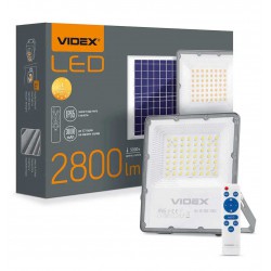 LED Ηλιακός Αυτόνομος Προβολέας Αλουμινίου Με Controller 100W IP65 VIDEX