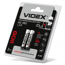 VIDEX ΜΠΑΤΑΡΙΑ ΑΑΑ 1100 mAh ΕΠΑΝΑΦΟΡΤΙΖΟΜΕΝΗ BLISTER 2 TMX