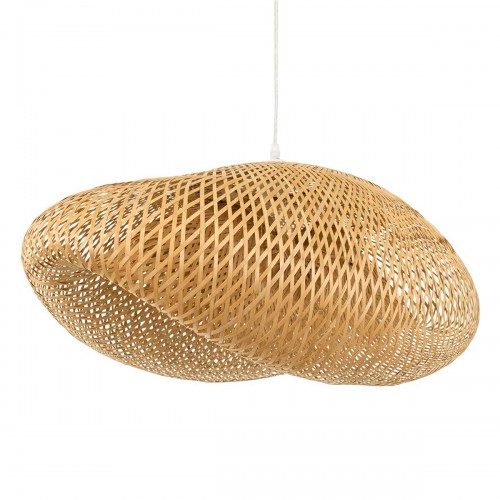 Vintage Κρεμαστό Φωτιστικό Οροφής Μονόφωτο Μπεζ Ξύλινο Bamboo Μ85 x Π55 x Y36cm MEXICO