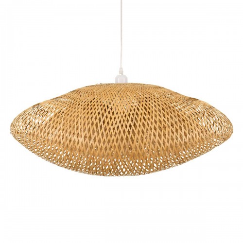 Vintage Κρεμαστό Φωτιστικό Οροφής Μονόφωτο Μπεζ Ξύλινο Bamboo Μ85 x Π55 x Y36cm MEXICO