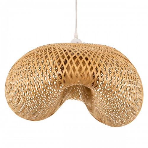 Vintage Κρεμαστό Φωτιστικό Οροφής Μονόφωτο Μπεζ Ξύλινο Bamboo Μ85 x Π55 x Y36cm MEXICO