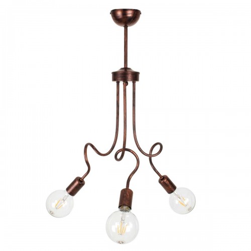 Μοντέρνο Φωτιστικό Οροφής Τρίφωτο Χάλκινο Μεταλλικό Πλέγμα Φ42 x Y60cm ASPECT