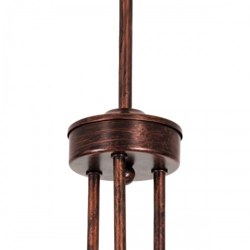 Μοντέρνο Φωτιστικό Οροφής Τρίφωτο Χάλκινο Μεταλλικό Πλέγμα Φ42 x Y60cm ASPECT