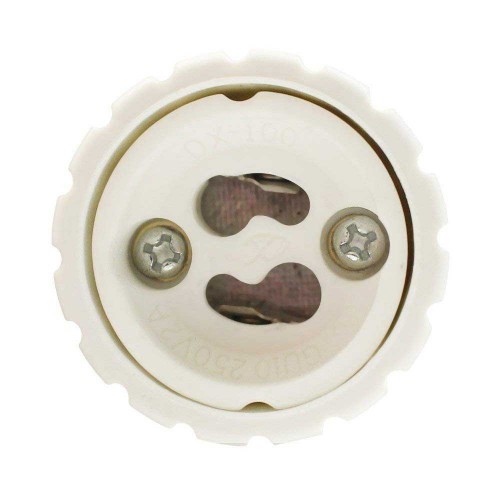 Πλαστικός Αντάπτορας από E27 σε GU10 GloboStar