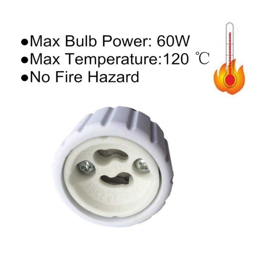 Πλαστικός Αντάπτορας από E27 σε GU10 GloboStar