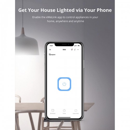 SONOFF MINIR2 - Wi-Fi Smart Switch Two Way Dual Relay (Upgraded) - 2 Output Channel