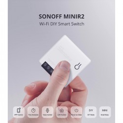 SONOFF MINIR2 - Wi-Fi Smart Switch Two Way Dual Relay (Upgraded) - 2 Output Channel