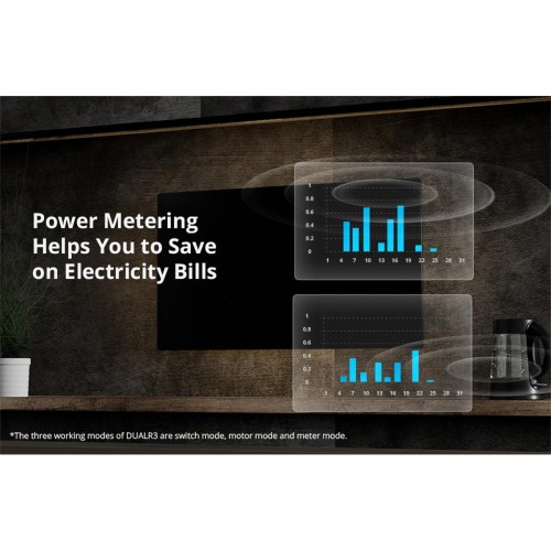 SONOFF DUALR3 - Wi-Fi Smart Switch Two Way Dual Relay & Power Measuring - 2 Output Channel