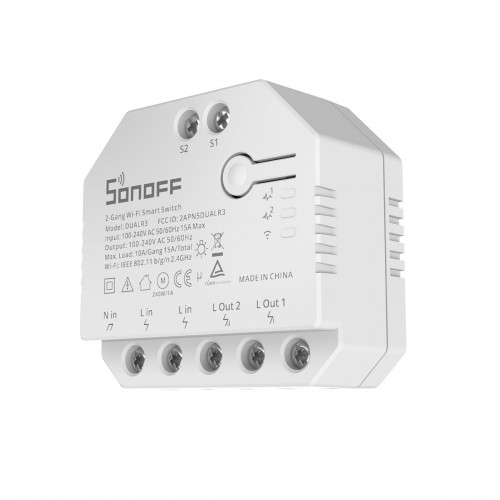 SONOFF DUALR3 - Wi-Fi Smart Switch Two Way Dual Relay & Power Measuring - 2 Output Channel