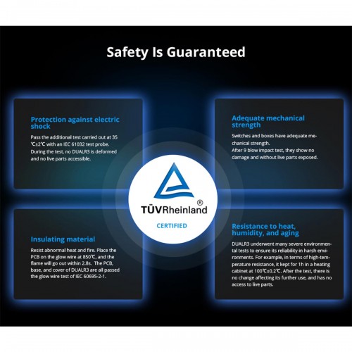 SONOFF DUALR3 - Wi-Fi Smart Switch Two Way Dual Relay & Power Measuring - 2 Output Channel