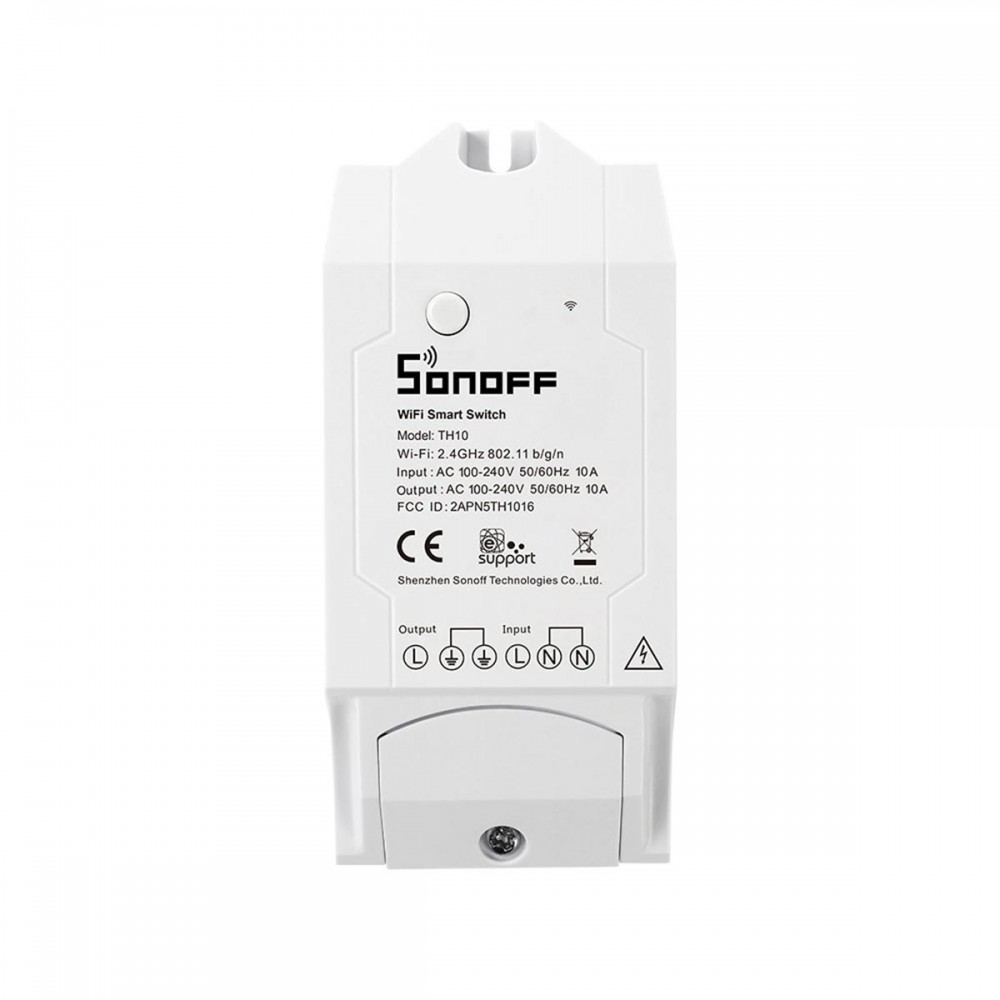 SONOFF TH10-R2 - Wi-Fi Smart Switch Temperature & Humidity Monitoring 10A