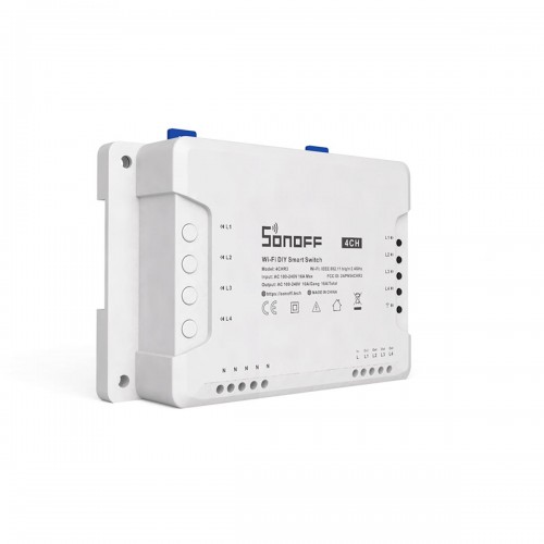 SONOFF 4CHR3 - Wi-Fi Smart Switch DIY Four Way 4 Gang & RF Control - 4 Output Channel
