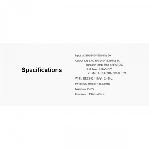 SONOFF iFan03-R2 - Wi-Fi Smart Switch Ceiling Fan & Light Controller