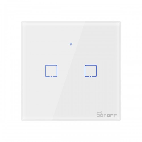 SONOFF T0EU2C-TX-EU-R2 - Wi-Fi Smart Wall Touch Button Switch 2 Way TX GR Series