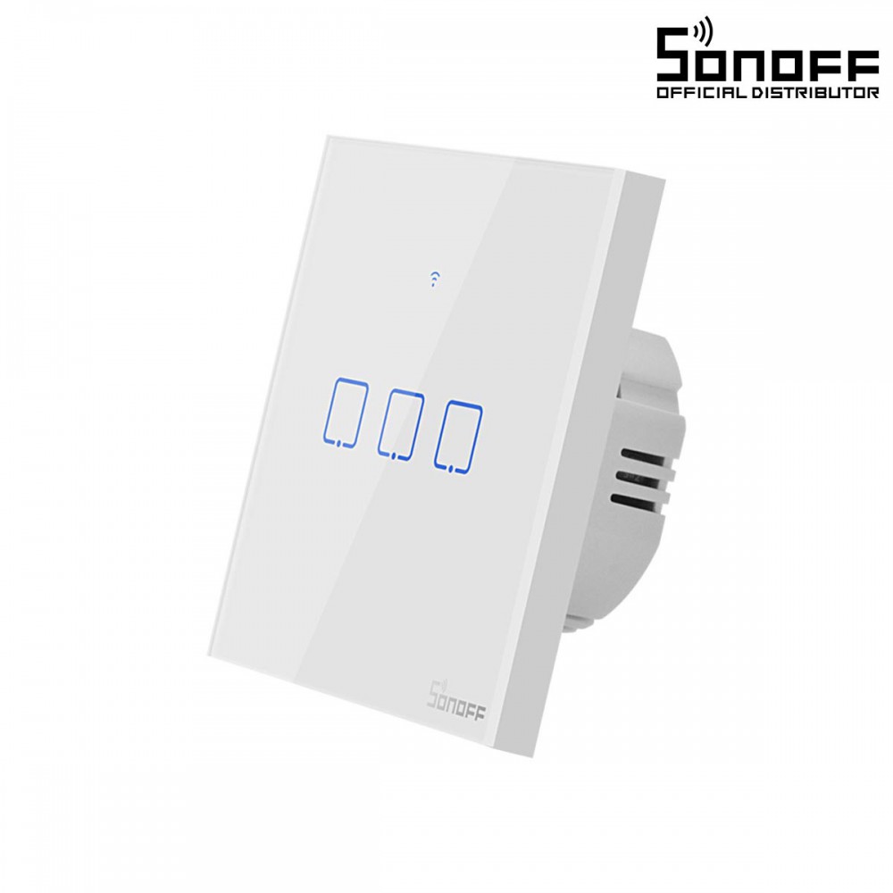SONOFF T0EU3C-TX-EU-R2 - Wi-Fi Smart Wall Touch Button Switch 3 Way TX GR Series