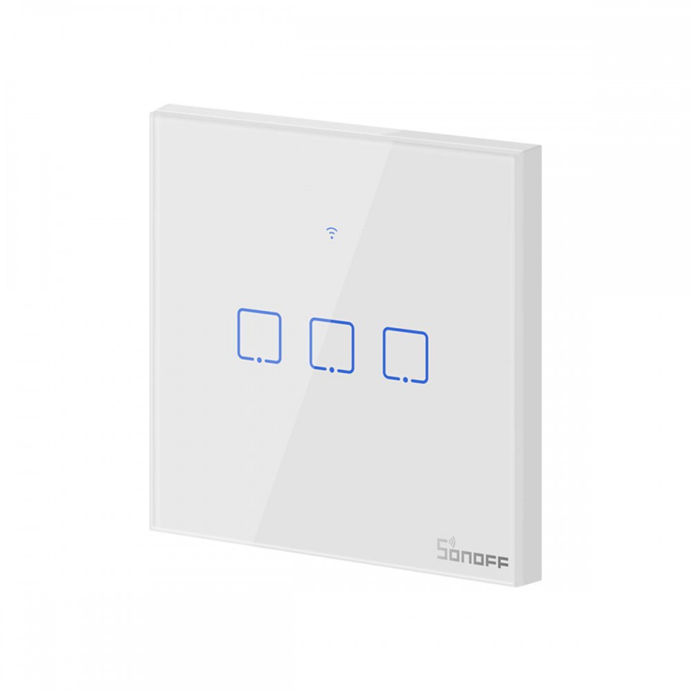 SONOFF T0EU3C-TX-EU-R2 - Wi-Fi Smart Wall Touch Button Switch 3 Way TX GR Series