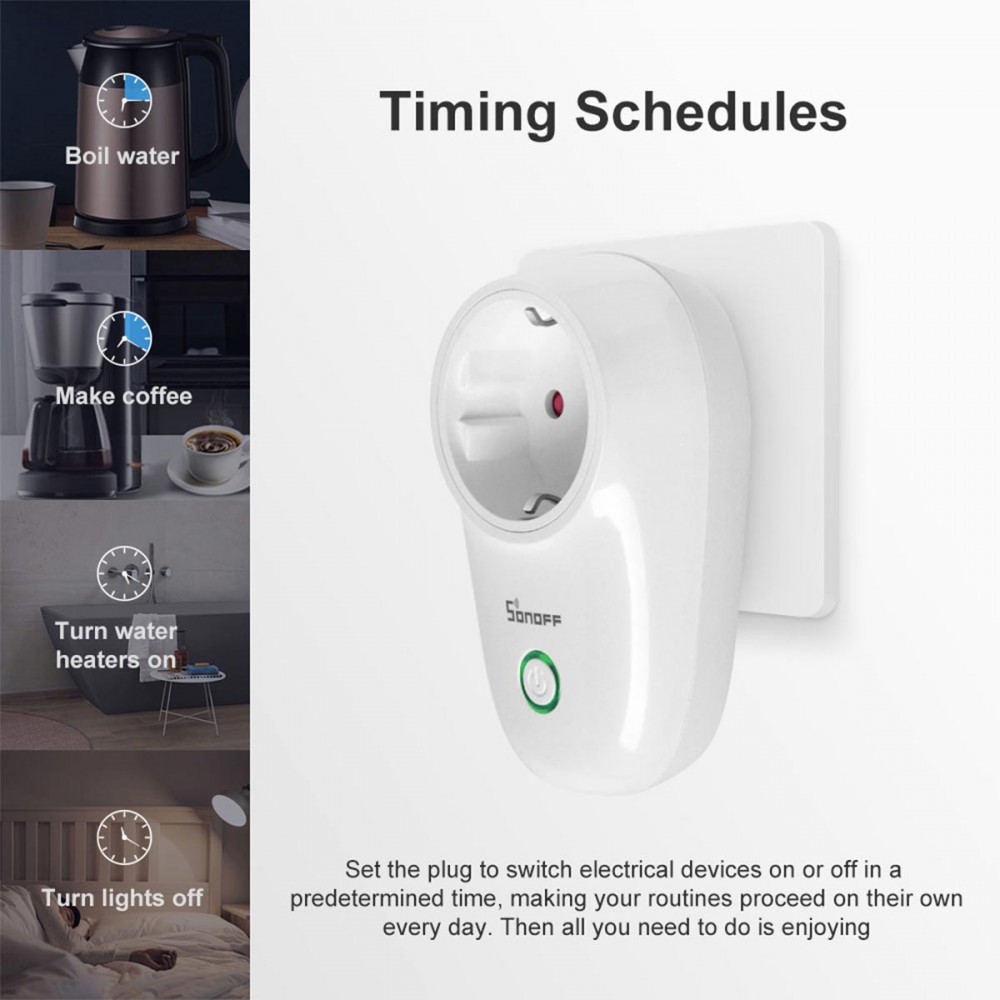 SONOFF S26TPF-R2-GR - Wi-Fi Smart Plug Schuko EU-GR