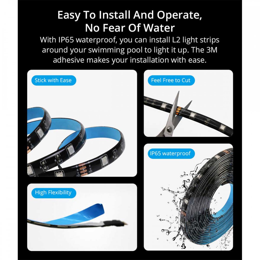 SONOFF L2 - Wi-Fi Smart RGB LED Light Strip Waterpoof IP65 - SET 5M