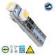 Λάμπα Αυτοκινήτου T5 3rd Generation Can-Bus LED 3 SMD 1210 0.6W 120lm 360° DC 12V IP20 - GloboStar