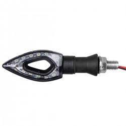 GloboStar ΣΕΤ 2 x Φλάς Μοτοσυκλέτας Universal Arrow LED SMD 5050 5W DC 12V Πορτοκαλί Αδιάβροχα IP65