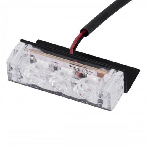 PRO Series ΣΕΤ 2 x Μπάρες Σήμανσης Οχήματος Αστυνομίας για Αυτοκίνητα & Φορτηγά 3 Προγραμμάτων Φωτισμού STROBE LED HIGH POWER 6W DC 10-30V Αδιάβροχο IP65 Μπλε Globostar