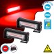PRO Series ΣΕΤ 2 x Μπάρες Σήμανσης Οχήματος Πυροσβεστικής για Αυτοκίνητα & Φορτηγά 13 Προγραμμάτων Φωτισμού STROBE LED CREE CXB COB 18W DC 10-30V Αδιάβροχο IP65 Κόκκινο GloboStar