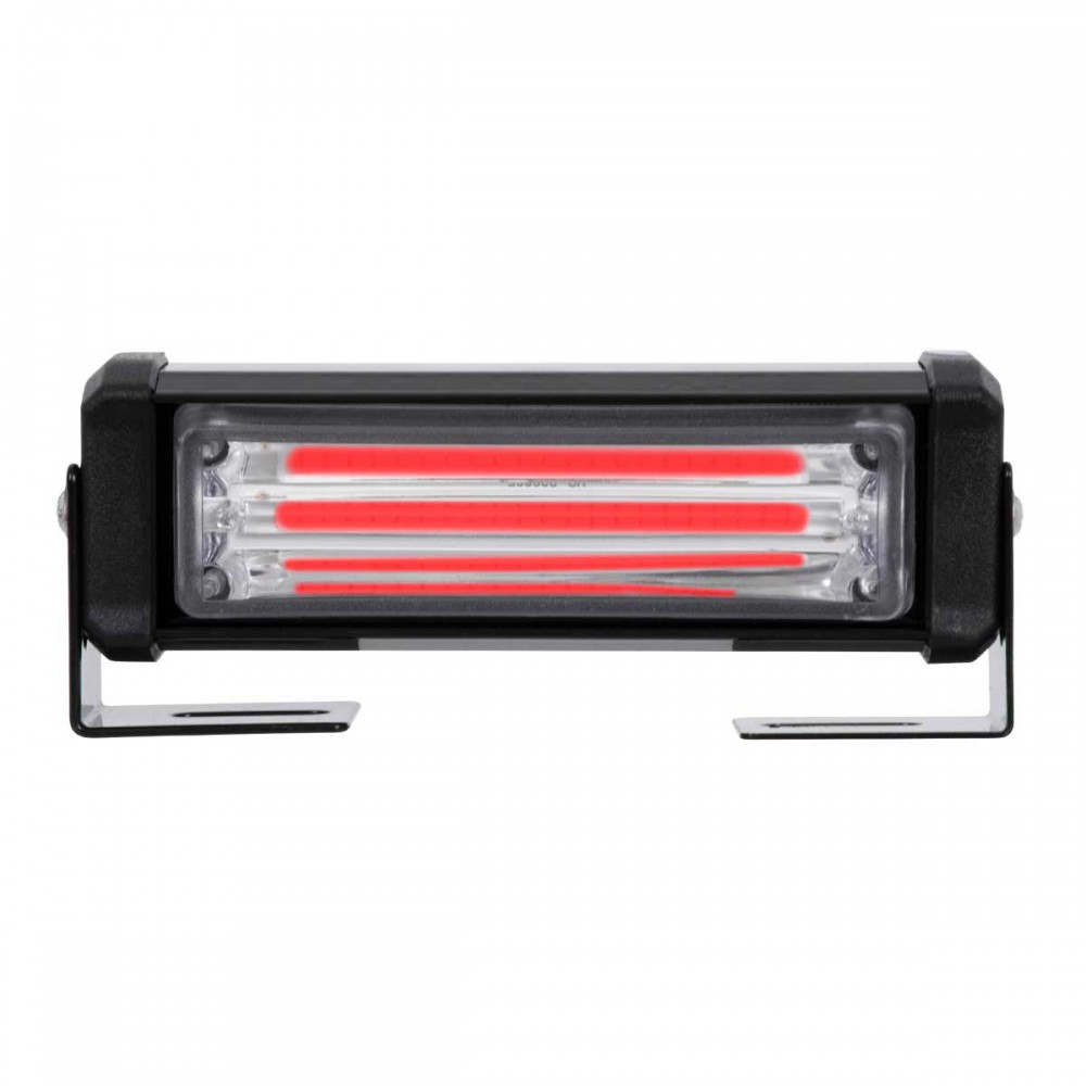 PRO Series ΣΕΤ 2 x Μπάρες Σήμανσης Οχήματος Πυροσβεστικής για Αυτοκίνητα & Φορτηγά 13 Προγραμμάτων Φωτισμού STROBE LED CREE CXB COB 18W DC 10-30V Αδιάβροχο IP65 Κόκκινο GloboStar